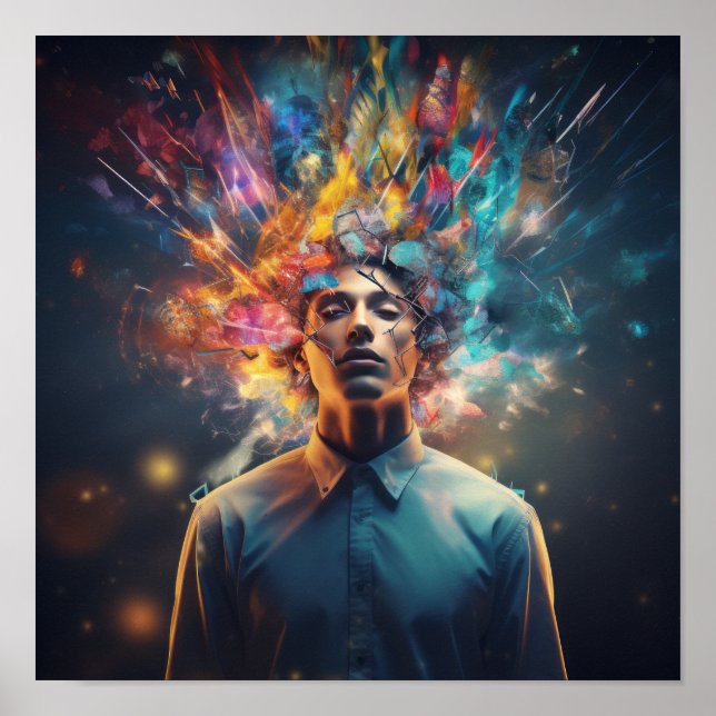 Póster Liberando la creatividad: Espíritu humano en movim (Frente)