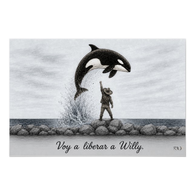 Póster Liberar a Willy (Anverso)