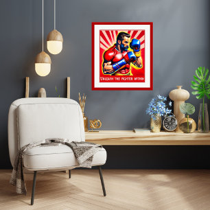 Póster Liberar al luchador interno - Poster de boxeo