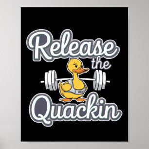 Póster Liberar La Construcción De Cuerpo De Gimnasio Quac