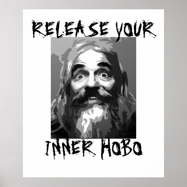 Póster Liberar tu Hobo interno (Frente)