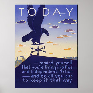 Póster Libere y nación independiente