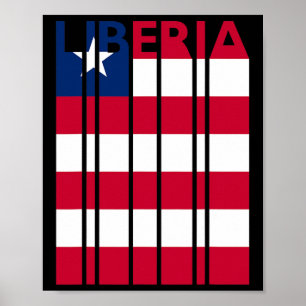 Póster Liberia Antigua Bandera de Liberia Vacaciones