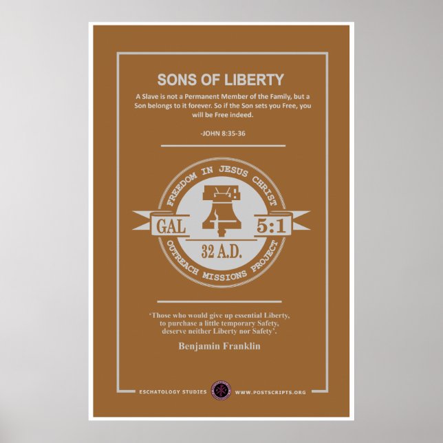 Póster Libertad Campana en Jesucristo (Frente)