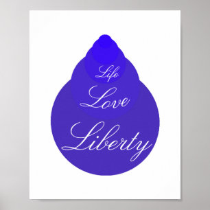 Póster Libertad de amor en la vida