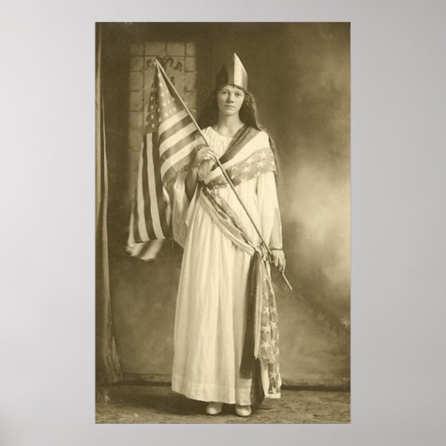 Póster libertad de sufragio señora gran poster (Frente)
