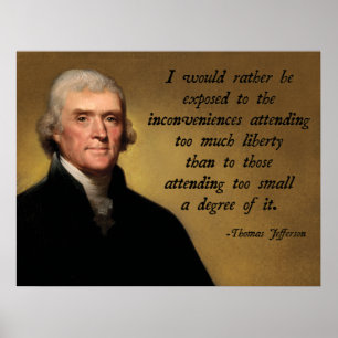 Póster Libertad de Thomas Jefferson