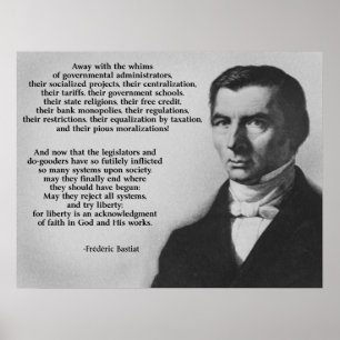 Póster Libertad del intento de Federico Bastiat