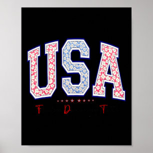 Póster Libertad Democracia Verdad Usa Anti-trump 4 De Jul