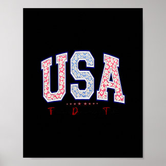 Póster Libertad Democracia Verdad Usa Anti-trump 4 De Jul