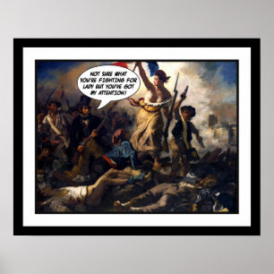Póster Libertad divertida para el pueblo