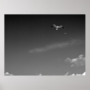 Póster Libertad en BW