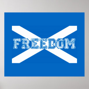 Póster Libertad en Escocia