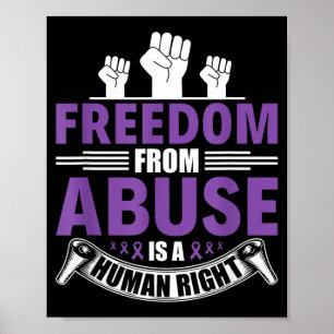 Póster Libertad frente al Abuso - Conciencia sobre Violen