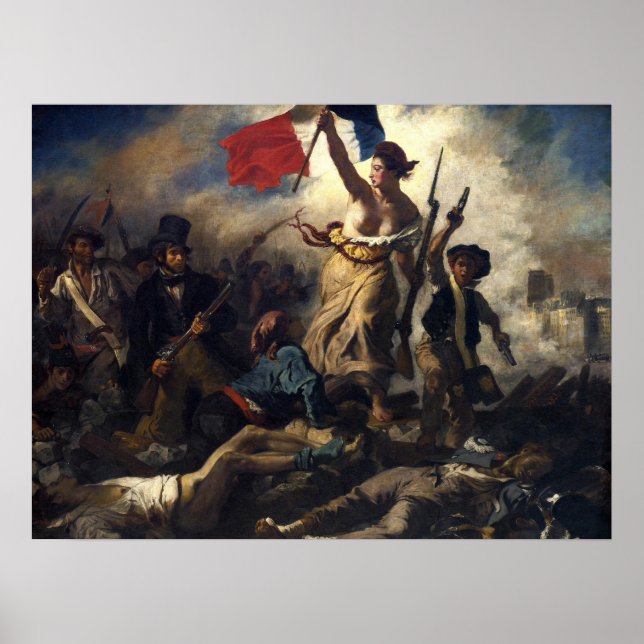 Póster Libertad guiando al pueblo (Frente)