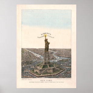 Póster Libertad Iluminando al Mundo   Charles Magnus