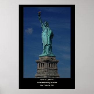 Póster Libertad iluminando el mundo - Estatua de la liber