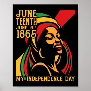 Póster Libertad Juneteenth 1865 Mi Día de la Independenci