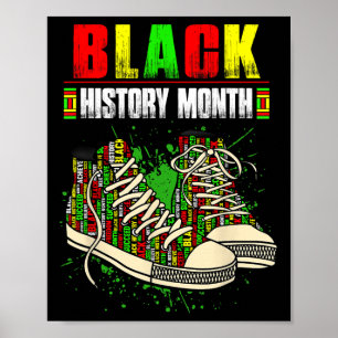 Póster Libertad Melanina Negro Orgulloso Zapatos África N