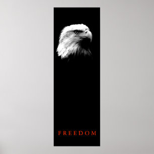 Póster LIBERTAD Motivadora Vertical Poster de águila calv