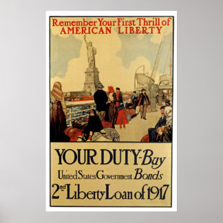 Póster Libertad norteamericana
