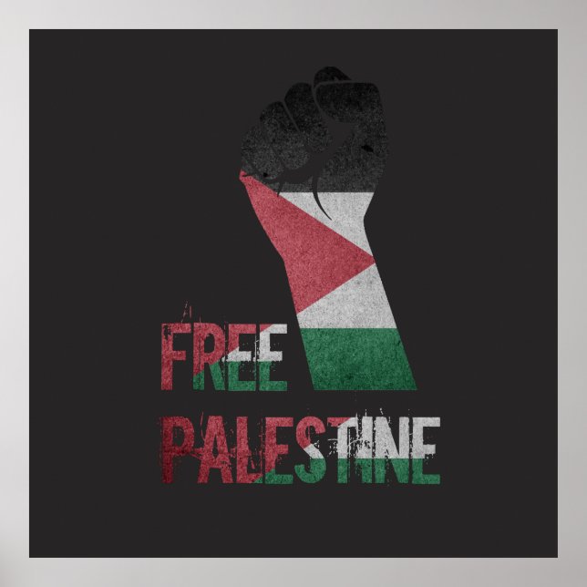 Póster libertad palestina libre para palestina (Frente)