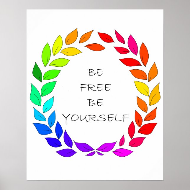 Póster Libertad para ser uno mismo (Frente)