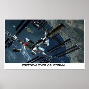 Póster Libertad sobre California