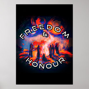 Póster Libertad y honor