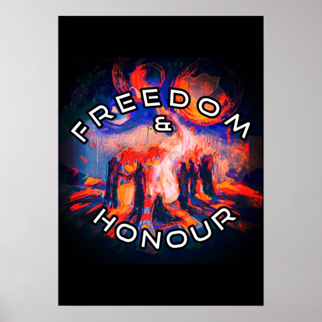Póster Libertad y honor (Frente)