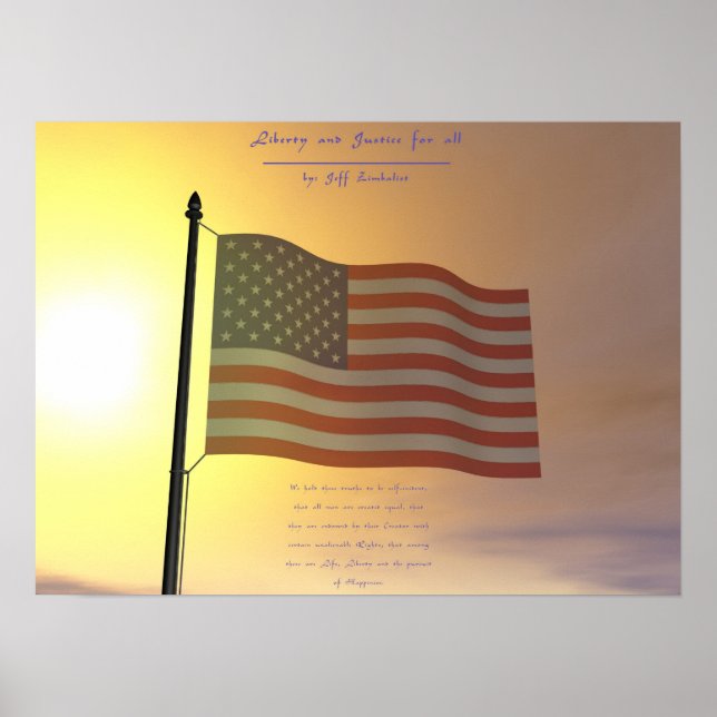 Póster Libertad y justicia (Frente)