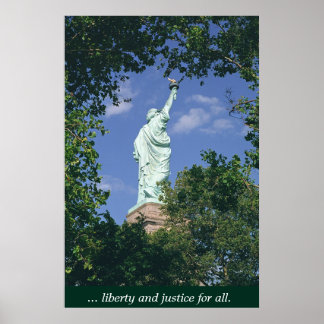Póster Libertad y justicia para todos
