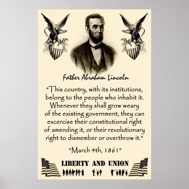 Póster Libertad Y Unión (Frente)