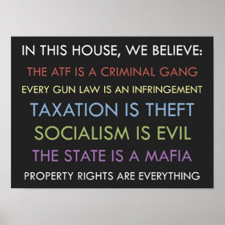 Póster Libertario, creemos Poster