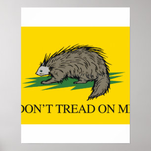 Póster Libertario - No Pises Mi Bandera - - 