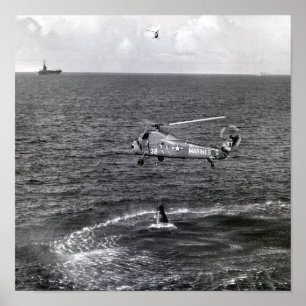 Póster Liberty Bell 7 Splashdown & Recovery
