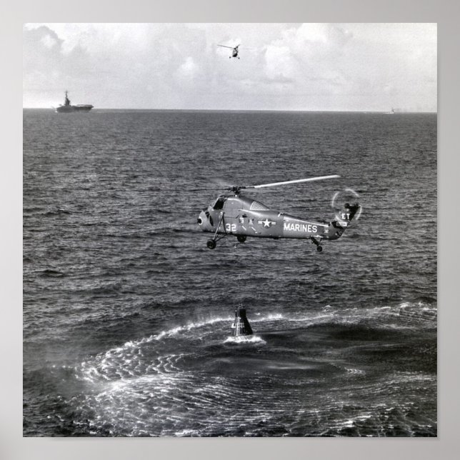 Póster Liberty Bell 7 Splashdown & Recovery (Frente)