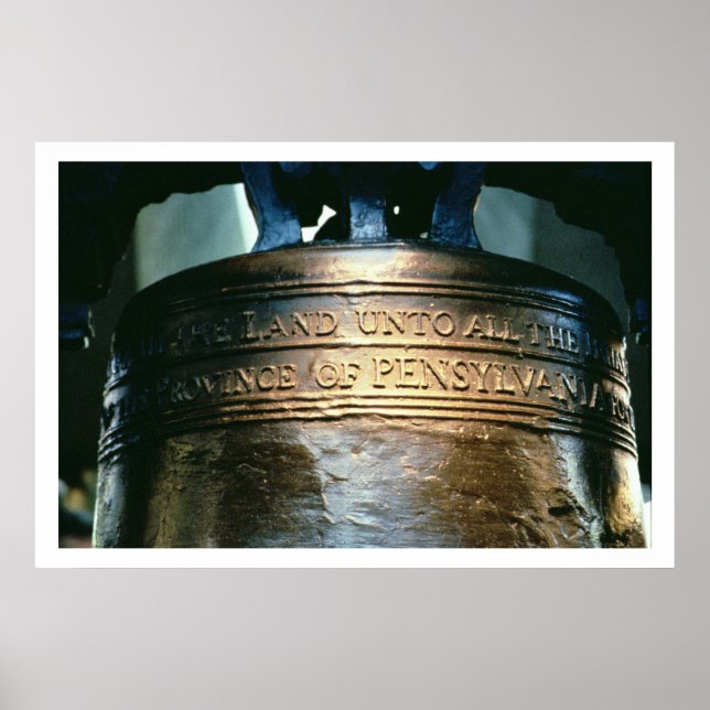 Póster Liberty Bell, commissioned in 1751 (bronze) (see a (Frente)
