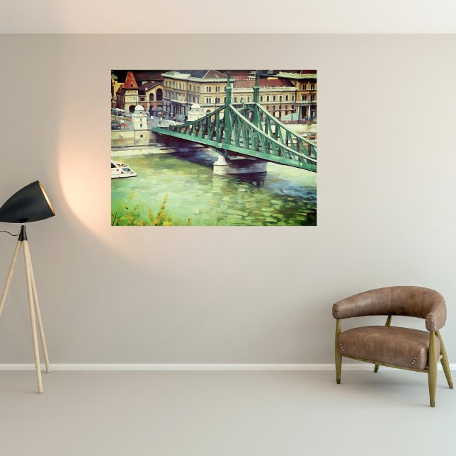 Póster  Liberty bridge -Budapest - painting  (Subido por el creador)