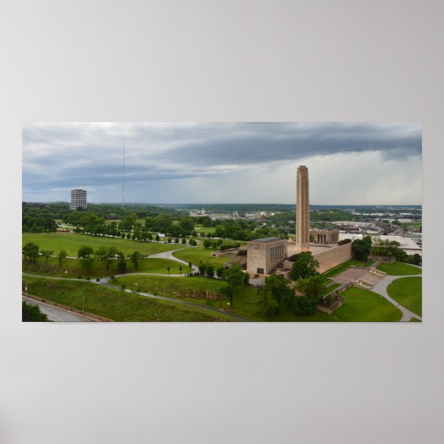 Póster Liberty Memorial & BMA Building, Kansas City, MO (Frente)