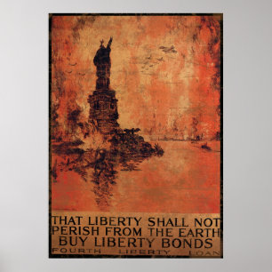 Póster Liberty Shall Not Perish From The Earth 1