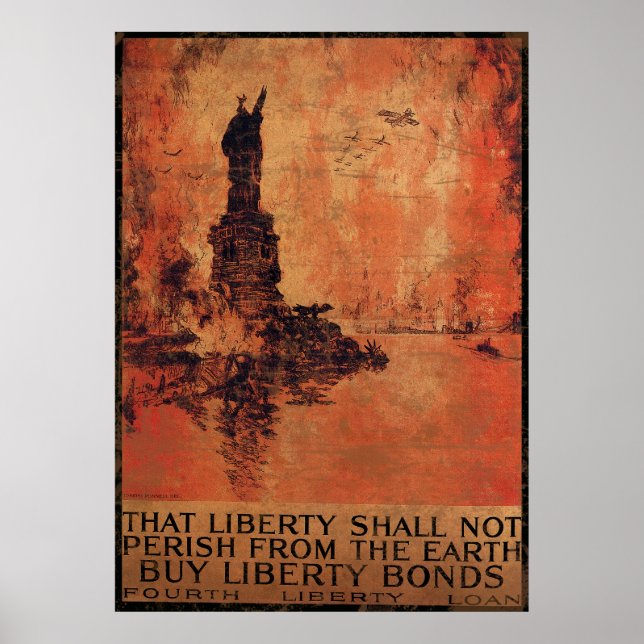 Póster Liberty Shall Not Perish From The Earth 1 (Frente)