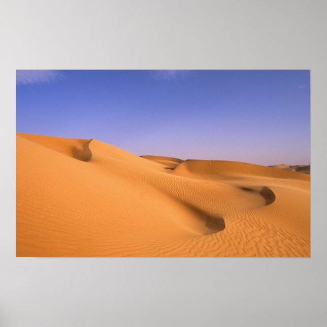 Póster Libia, Fezzan, desierto del Sahara, Erg Murzuq, ar (Frente)