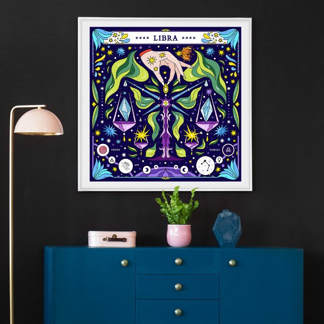 Póster Libra: “Belleza Equilibrada” Zodiaco (Subido por el creador)