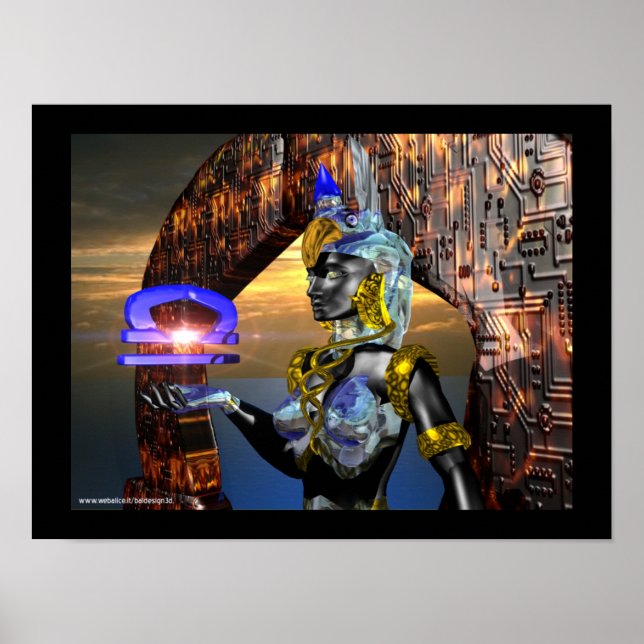 PÓSTER LIBRA CON ATHENA CIBERNÉTICA (Frente)