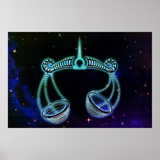 Póster libra la balanza zodiac poster (Frente)