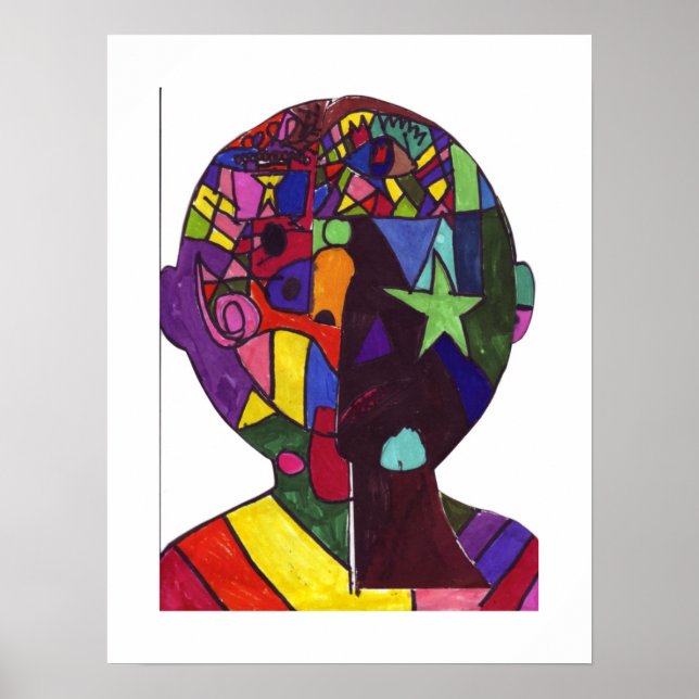 Póster Libra-madera K (Frente)