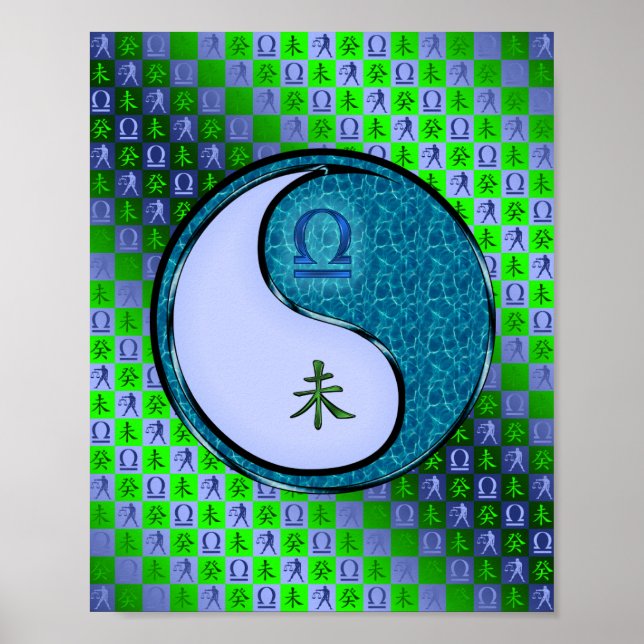 Póster Libra y cabra acuática (Frente)