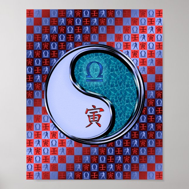 Póster Libra y el tigre de agua (Frente)