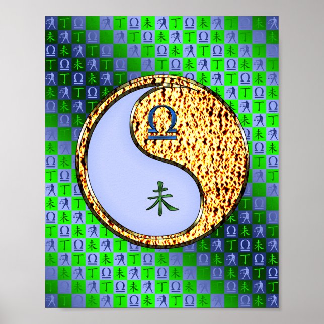Póster Libra y Gota de Fuego (Frente)